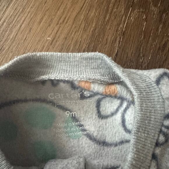 Bundle of Carter's 9M Dinosaur Footed Pajamas - Picture 5 of 5